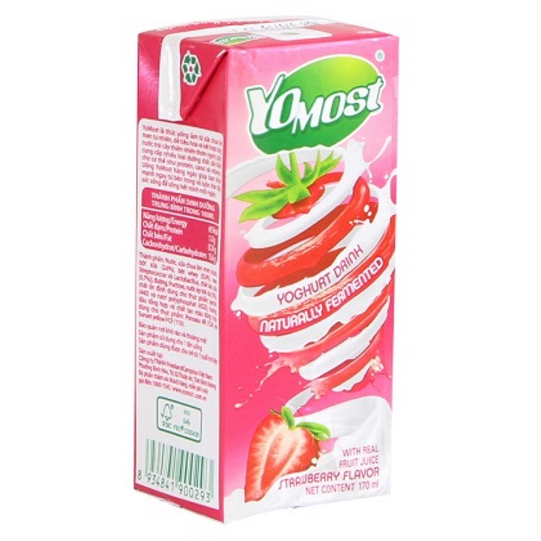 Sữa chua uống Yomost hương dâu