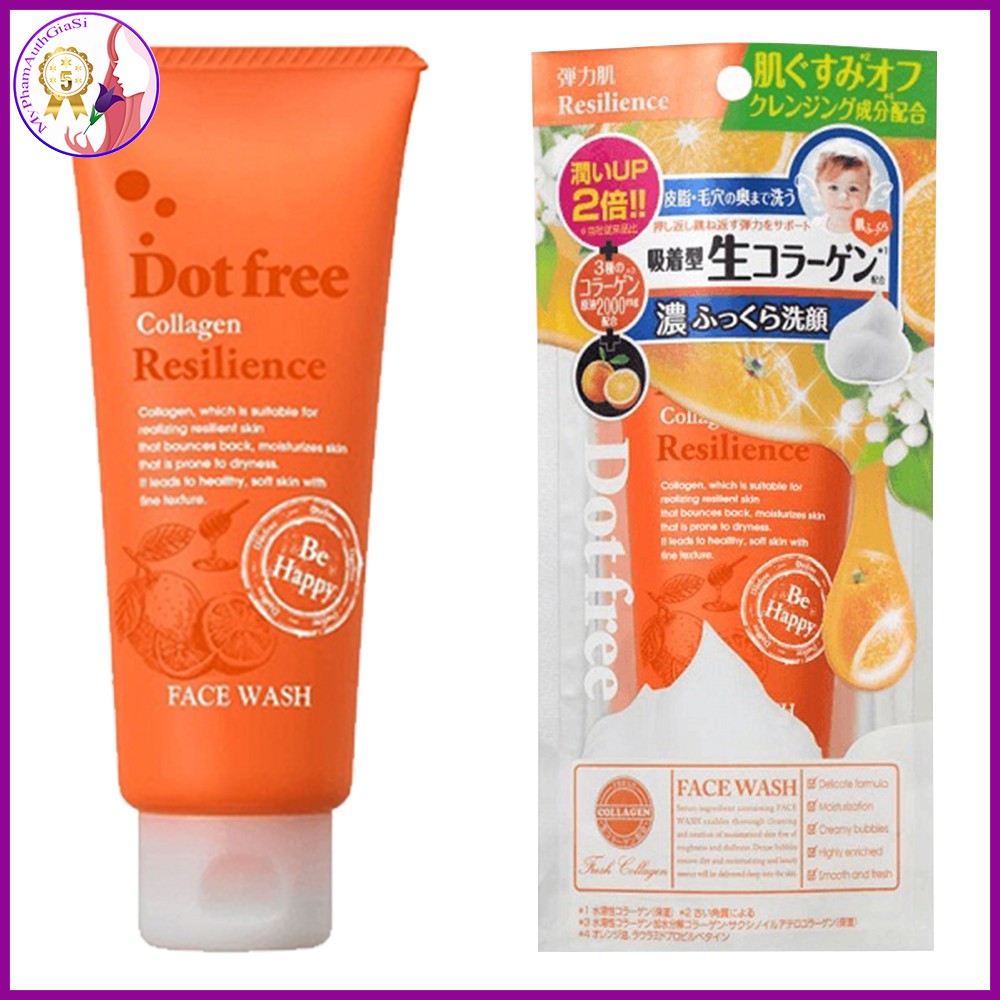 Sữa rửa mặt Collagen tươi Dotfree Resilience Face Wash ảnh 2