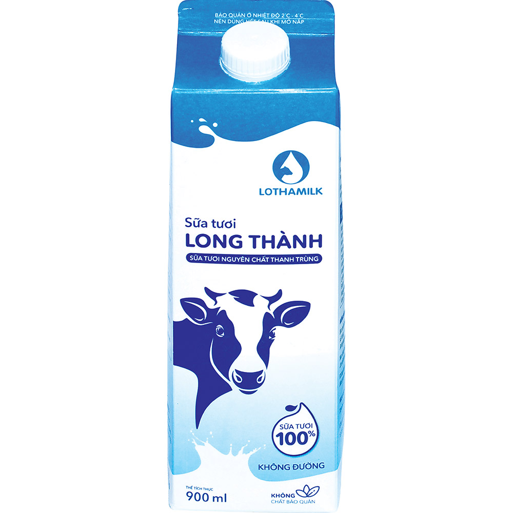 Sữa thanh trùng Lothamilk không đường ảnh 1