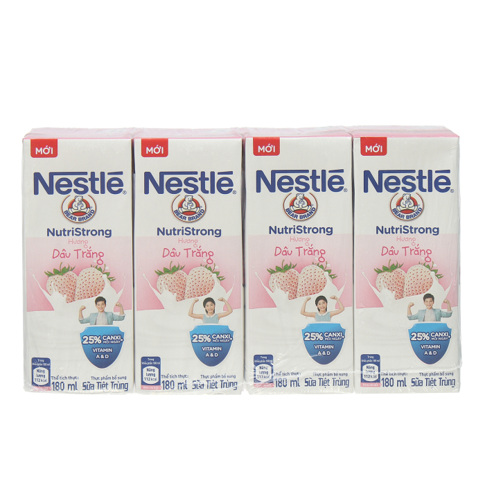 Sữa tiệt trùng Nestle Nutri Strong hương vị dâu tây ảnh 2