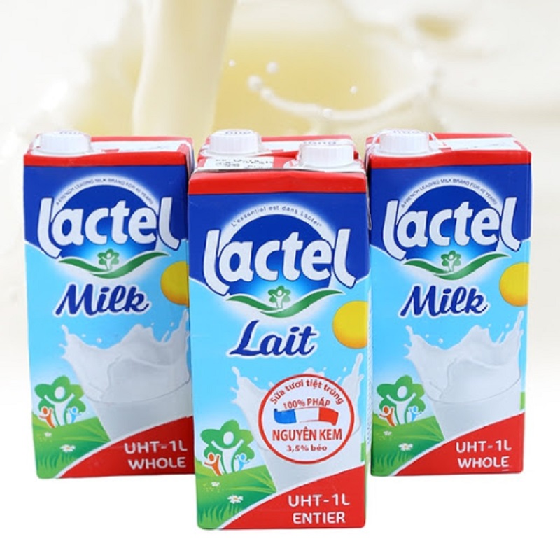 Sữa tươi nguyên kem Lactel Pháp ảnh 1