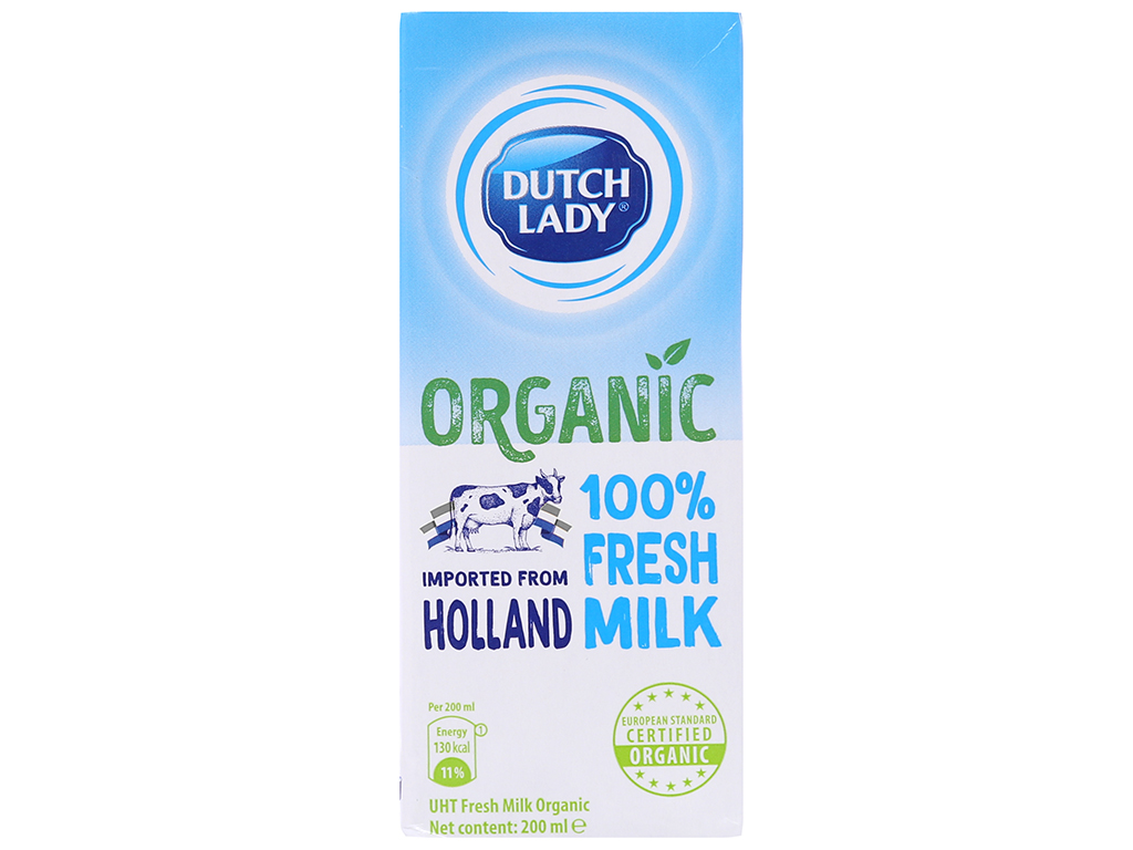 Sữa tươi tiệt trùng Organic Plain Dutch Lady ảnh 2