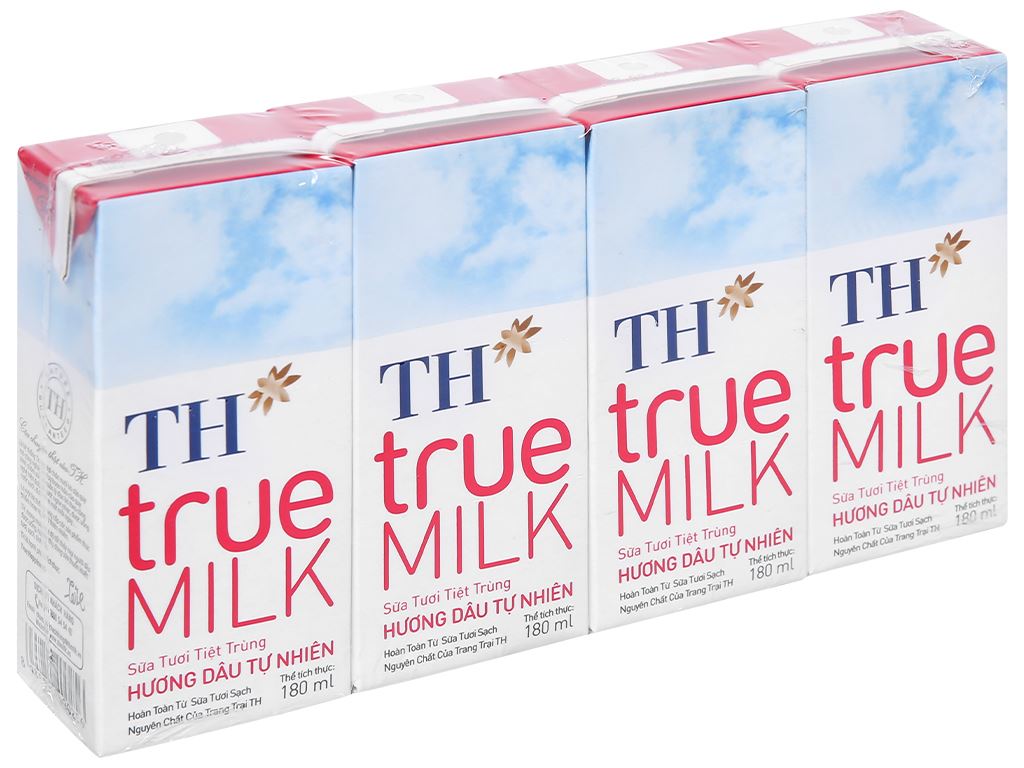 Sữa tươi tiệt trùng TH True Milk hương dâu ảnh 2