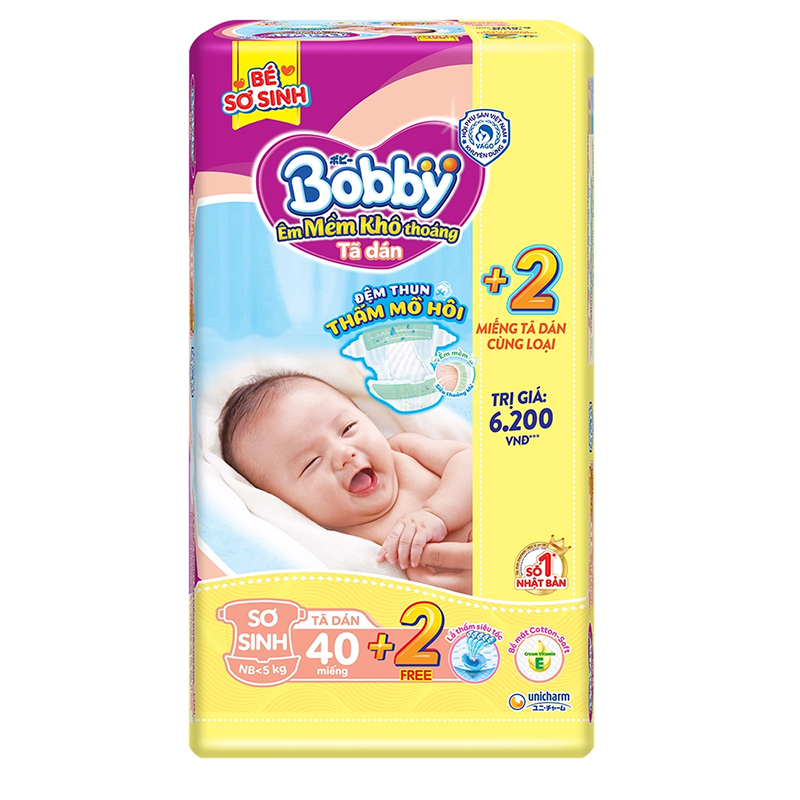 Tã dán sơ sinh Bobby ảnh 2