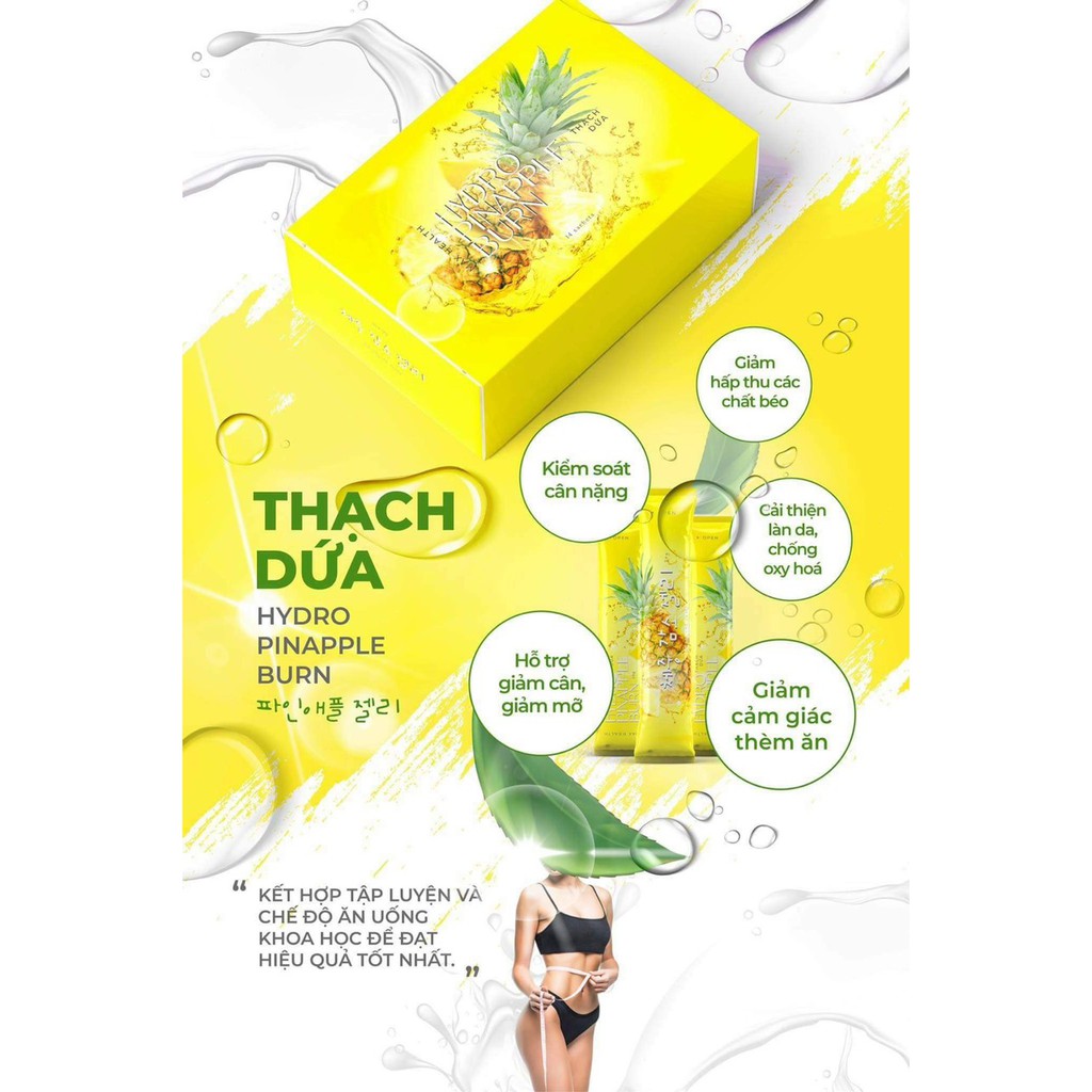 Thạch Dứa Giảm Cân Max Health Hydro Pinapple Burn ảnh 2