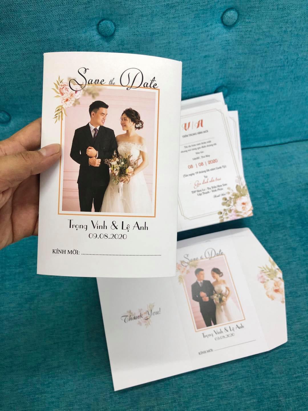 Thiệp cưới Xanh - Xanh Wedding Invitation ảnh 2