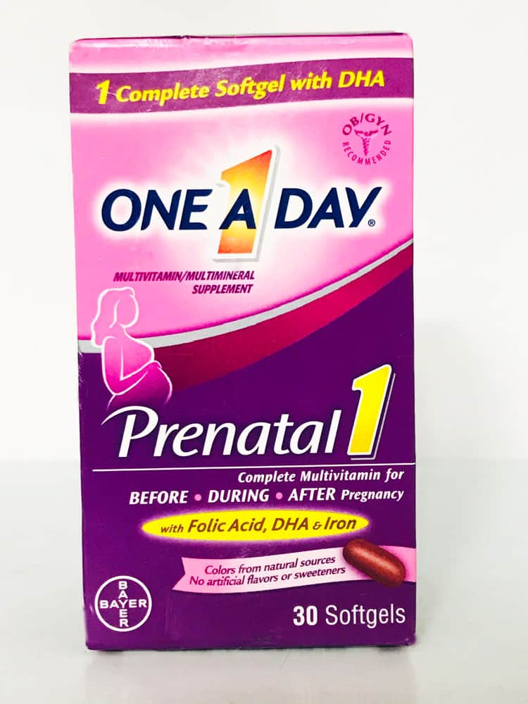 Thuốc Bổ Cho Bà Bầu One A Day Women's Prenatal DHA & Folic Acid Mỹ ảnh 1