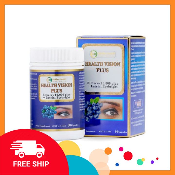 Thuốc Bổ Mắt Golden Health Health Vision Plus Bilberry ảnh 1