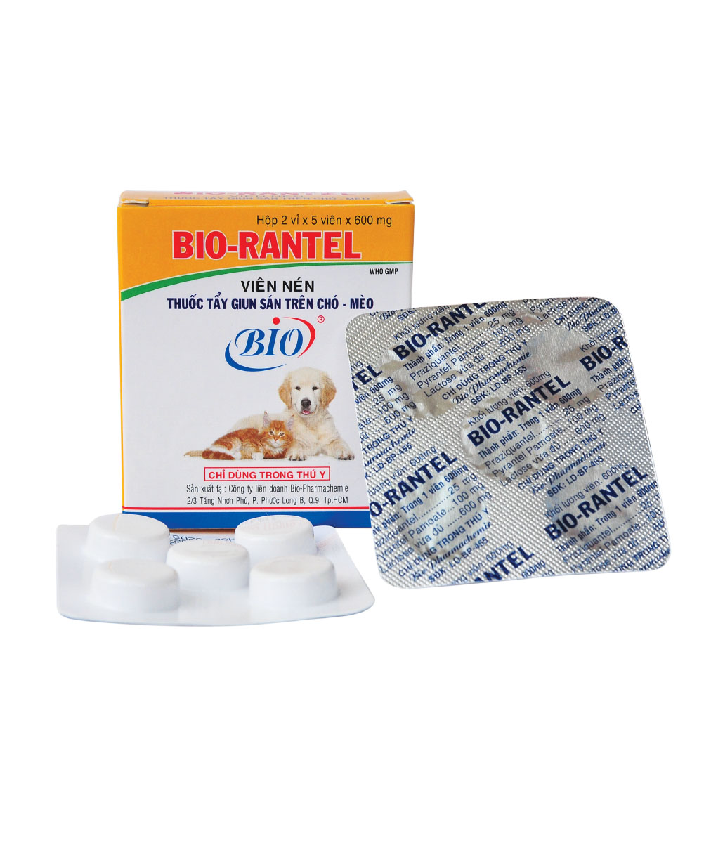 Thuốc Tẩy Giun Cho Chó Mèo Bio Rantel ảnh 2