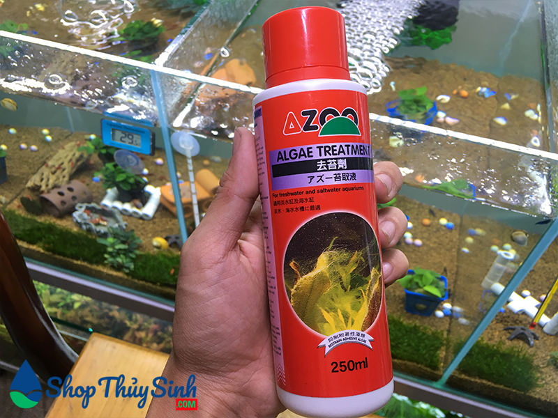 Thuốc diệt rêu hại cho hồ thủy sinh Azoo Algae Treatment ảnh 2