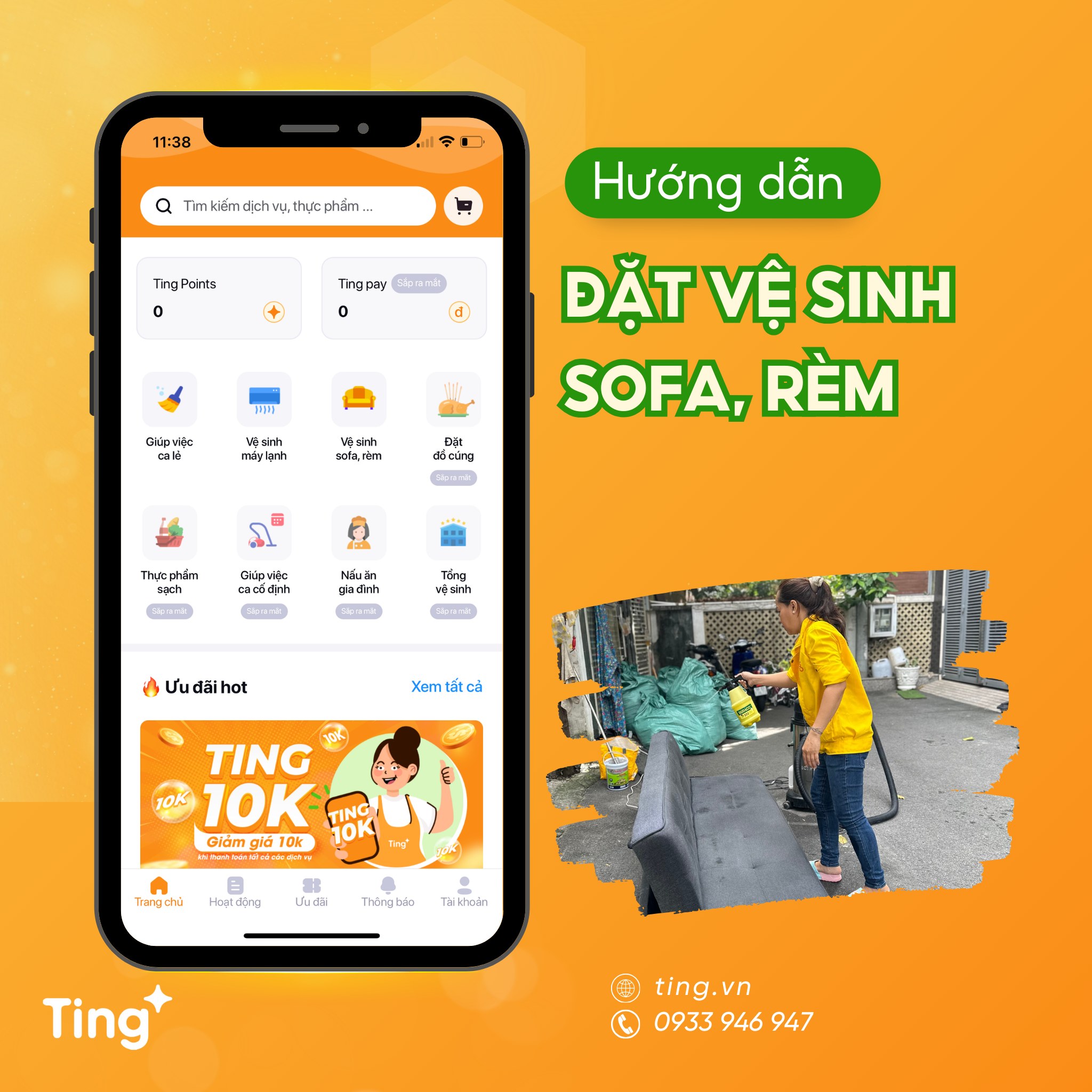 Ting - Giúp việc nhà theo giờ ảnh 1