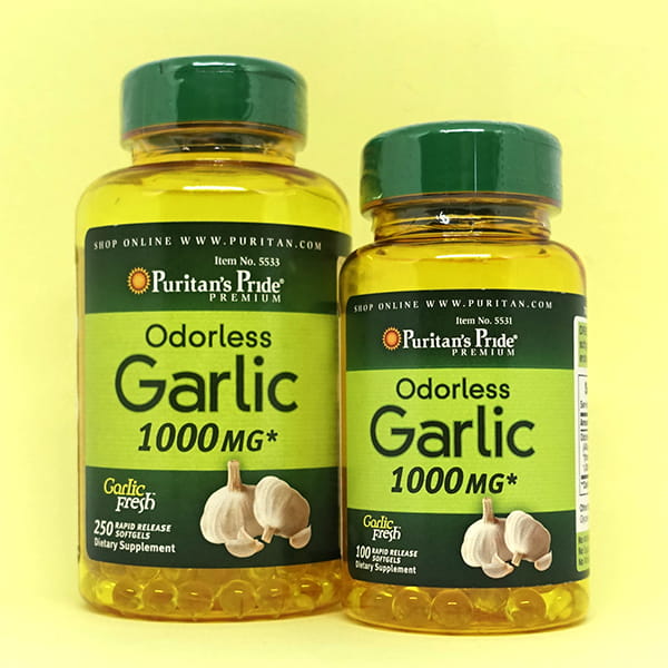 Tinh Dầu Tỏi Odorless Garlic 1000mg Puritan's Pride ảnh 1
