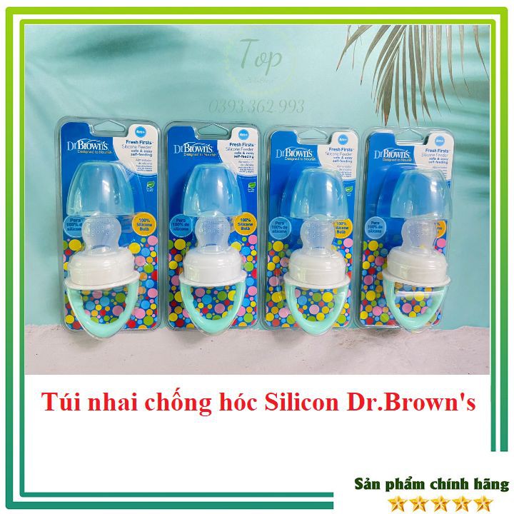 Túi nhai chống hóc silicons Dr.Bronw's ảnh 1