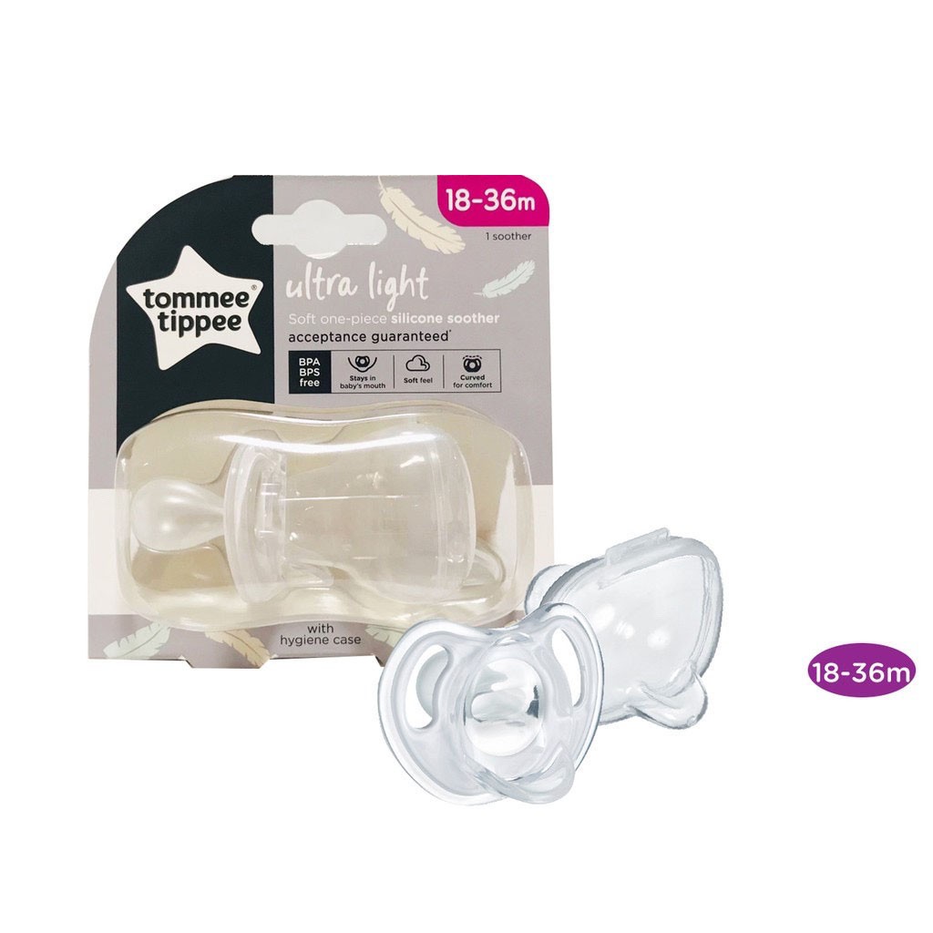 Ty ngậm silicon siêu nhẹ cho bé Tommee Tippee Ultra Light ảnh 1