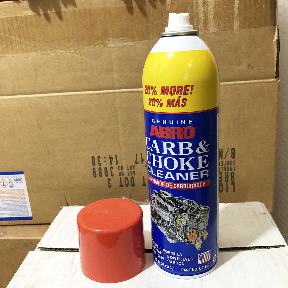 Vệ sinh bình xăng con Abro Carb & Choke Cleaner ảnh 1