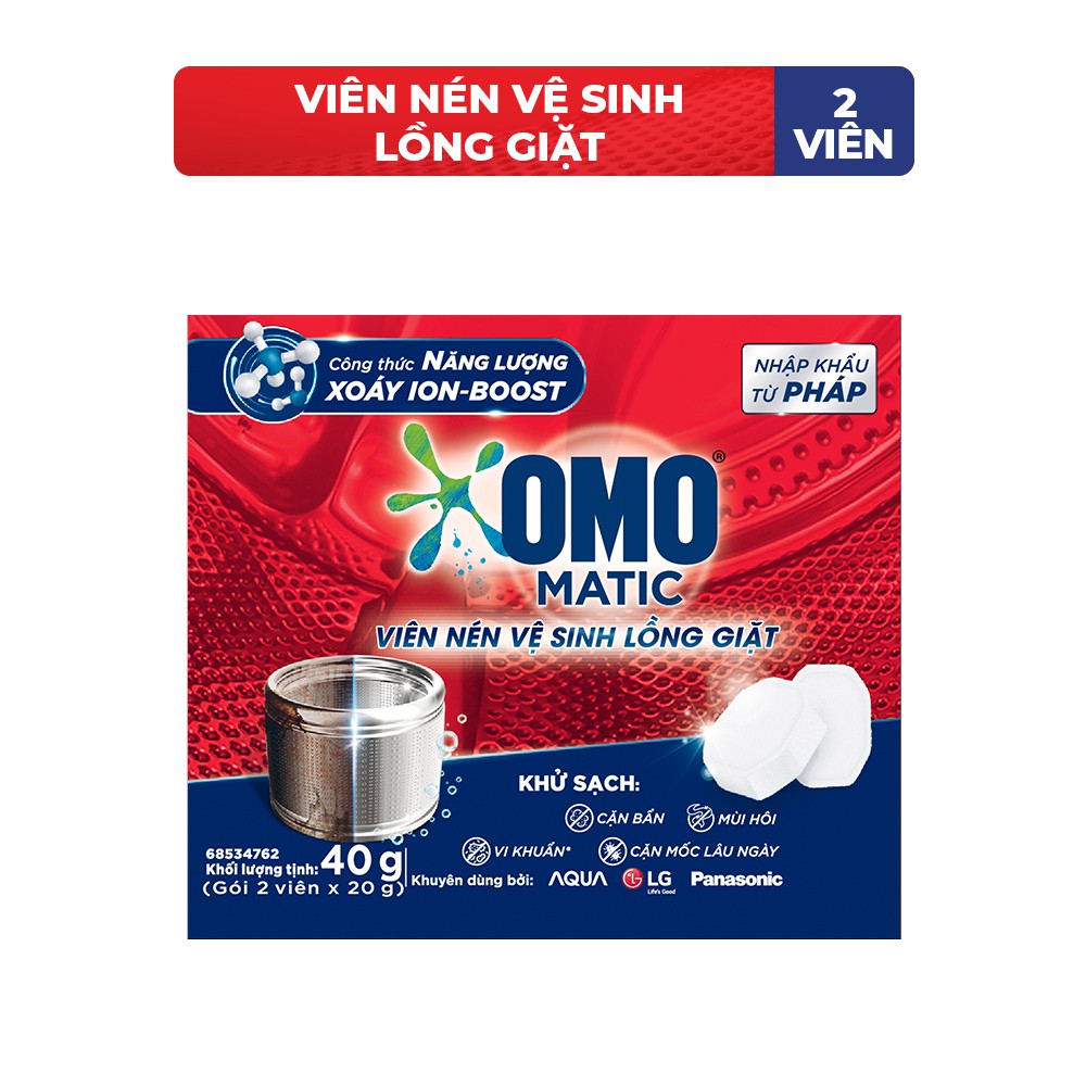 Viên Nén Vệ Sinh Lồng Giặt OMO Matic ảnh 1