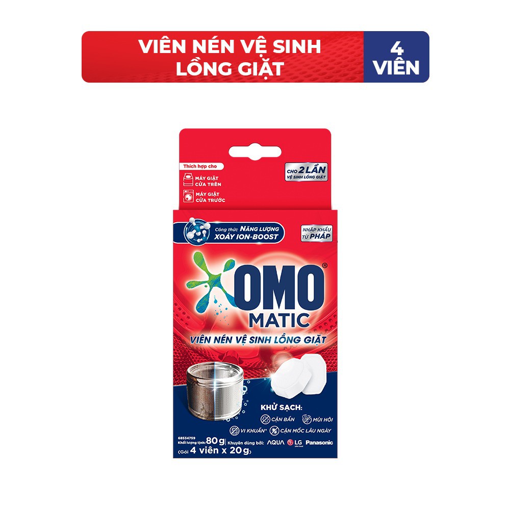 Viên Nén Vệ Sinh Lồng Giặt OMO Matic ảnh 2