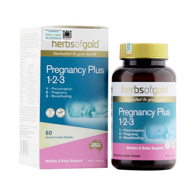 Viên Uống Herbs Of Gold Pregnancy Plus 1-2-3 ảnh 2