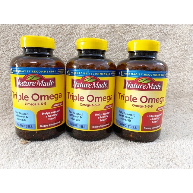 Viên Uống Nature Made Triple Omega 3 6 9 ảnh 2