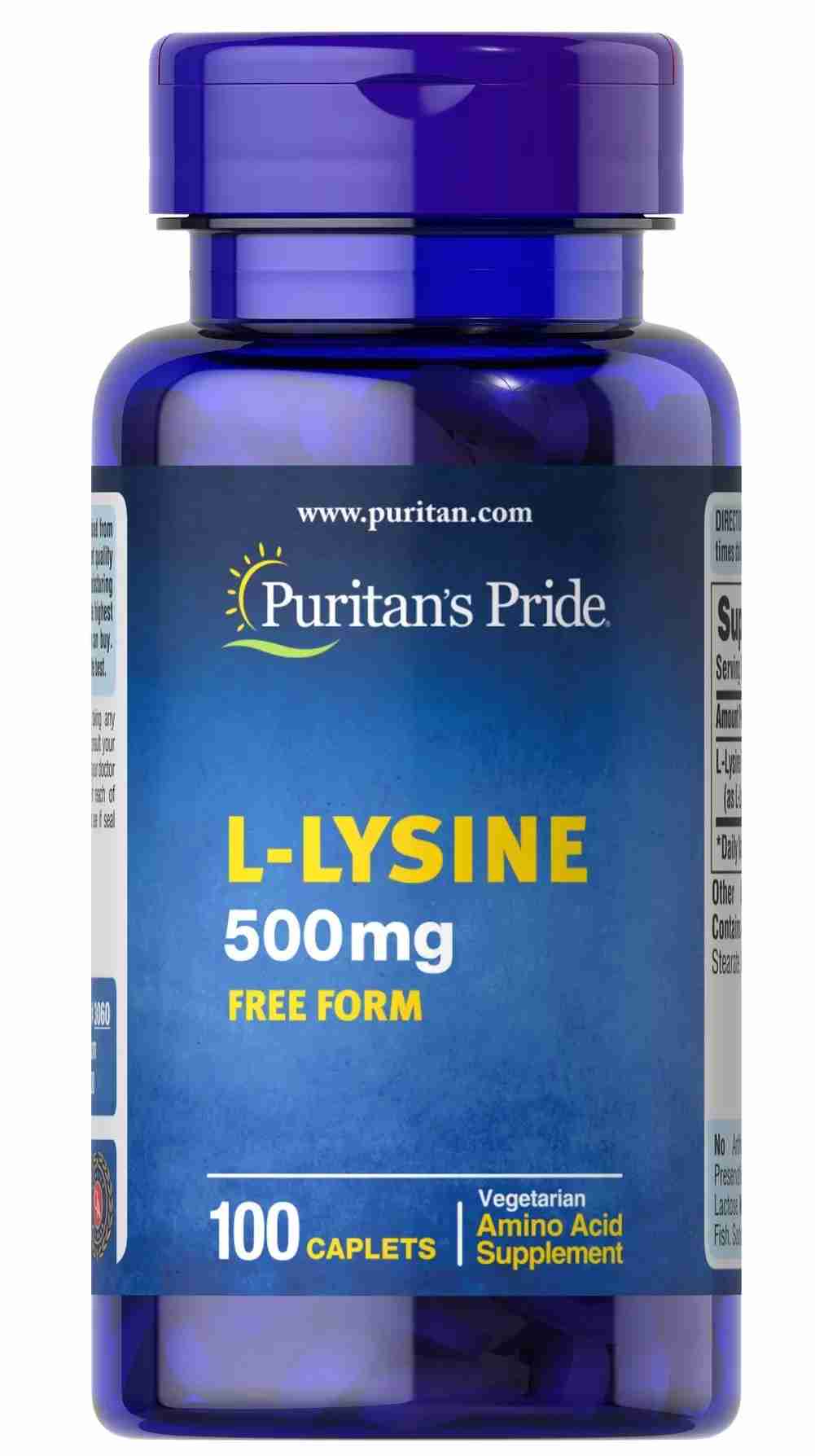 Viên Uống Puritan's Pride L-Lysine 500mg Hỗ Trợ Tăng Cân ảnh 2