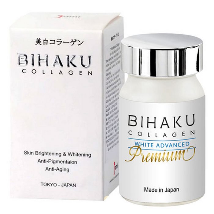 Viên Uống Trắng Da Bihaku Collagen White Advanced Premium Nhật Bản ảnh 1