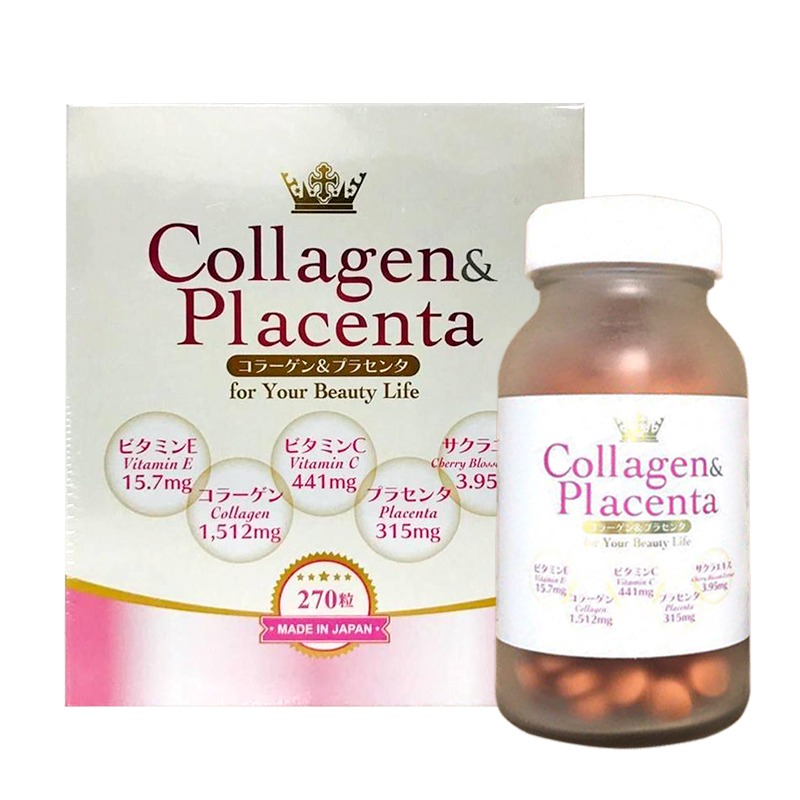 Viên Uống Trắng Da Collagen Placenta 5 in 1 ảnh 1