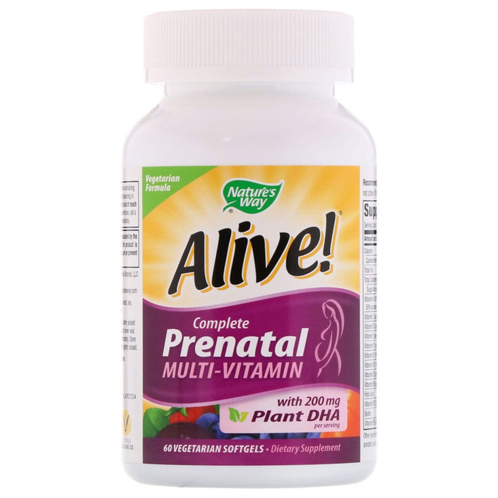 Viên Uống Vitamin Cho Bà Bầu Alive! Prenatal Multivitamin DHA ảnh 2