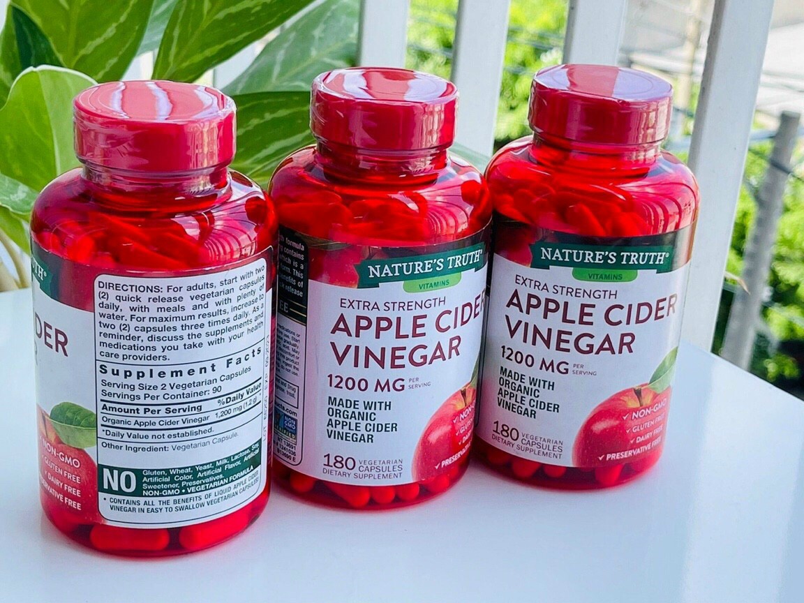 Viên giấm táo hữu cơ Apple Cider Vinegar 1200mg ảnh 2
