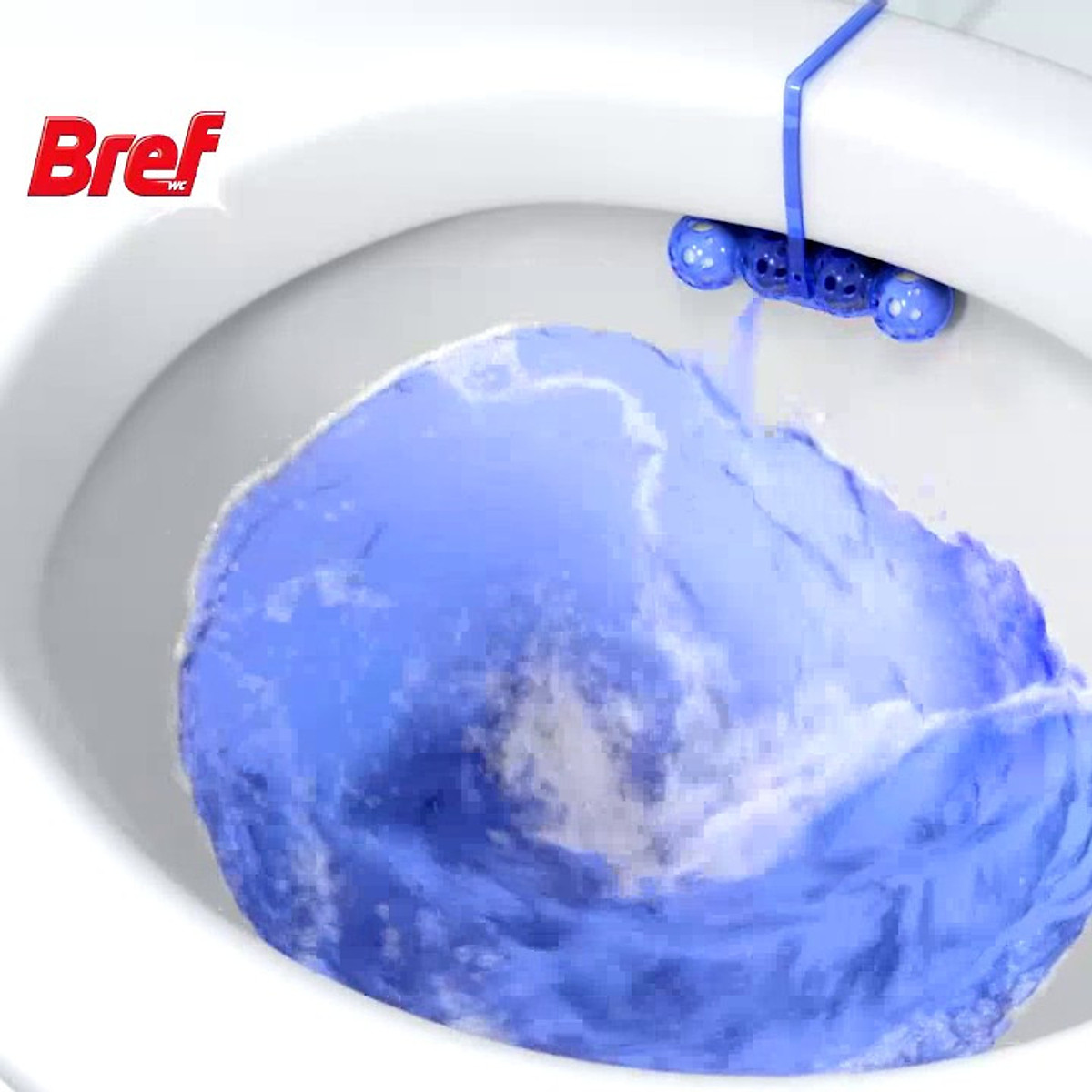 Viên khử mùi toilet Bref Blue Active ảnh 1