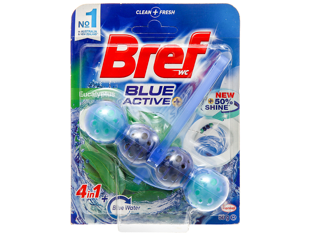 Viên khử mùi toilet Bref Blue Active ảnh 2