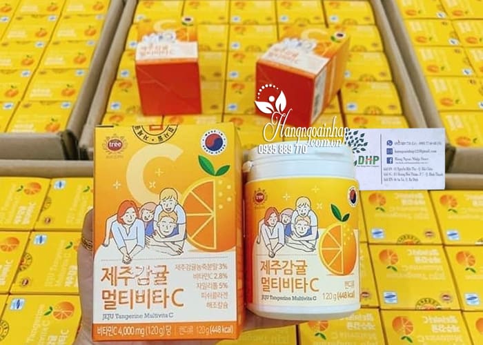 Viên ngậm Vitamin C Jeju Tangerine Multivita C 4000mg ảnh 2