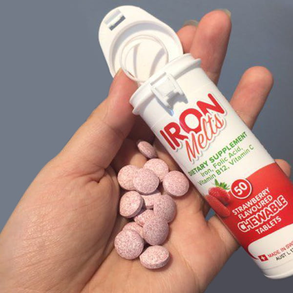 Viên ngậm bổ sung sắt Iron Melts Chewable ảnh 1