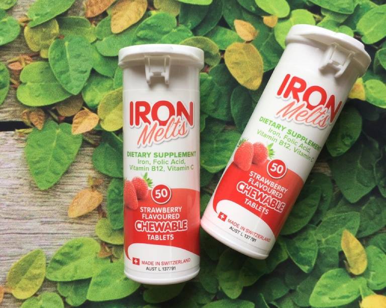 Viên ngậm bổ sung sắt Iron Melts Chewable ảnh 2