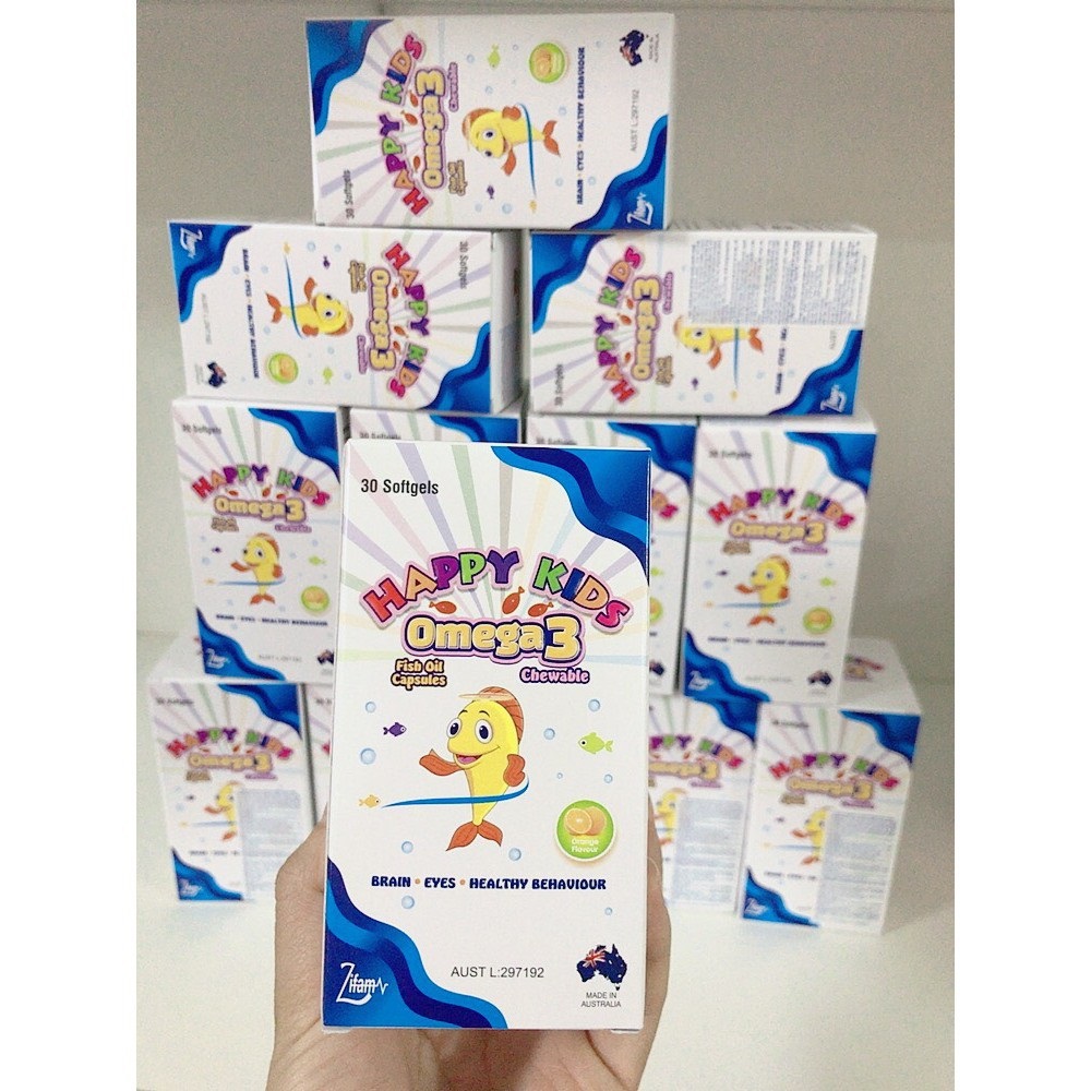 Viên nhai Happy Kids Omega 3 ảnh 1