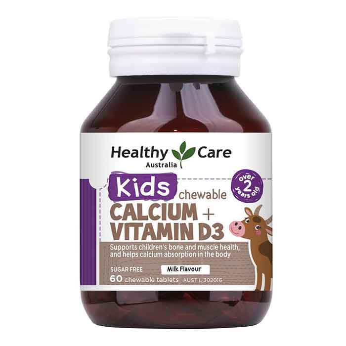 Viên nhai bổ sung Canxi Vitamin D3 cho bé Healthy Care Kids Calcium+Vitamin D3 ảnh 2