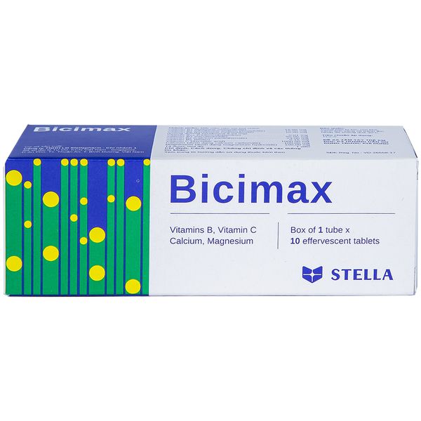 Viên sủi bổ sung vitamin và khoáng chất Bicimax ảnh 1