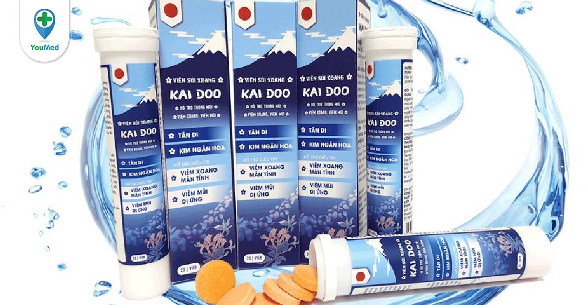 Viên sủi hỗ trợ điều trị viêm xoang Kai Doo ảnh 1