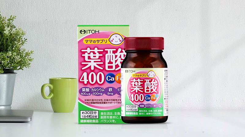 Viên uống bổ sung axit Folic 400 ITOH ảnh 2