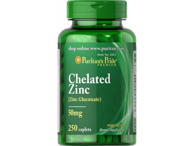 Viên uống bổ sung kẽm Chelated Zinc Gluconate 50mg ảnh 1