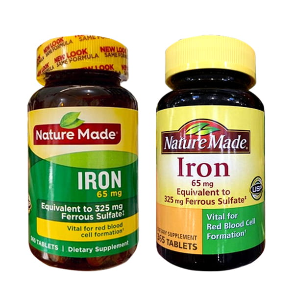 Viên uống bổ sung sắt nature made iron ảnh 2