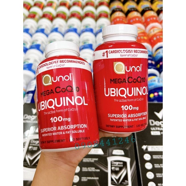 Viên uống bổ tim Qunol Mega Coq10 Ubiquinol 100mg ảnh 2