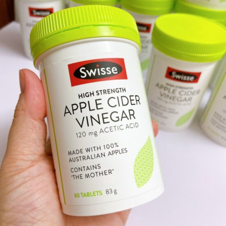 Viên uống giấm táo hỗ trợ giảm cân Swisse Apple Cider Vinegar 120mg ảnh 2