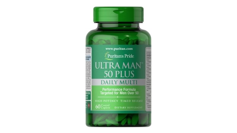 Viên uống tăng cường sức khỏe cho nam giới Puritan's Pride Ultra Man 50 Plus Daily Multi ảnh 1