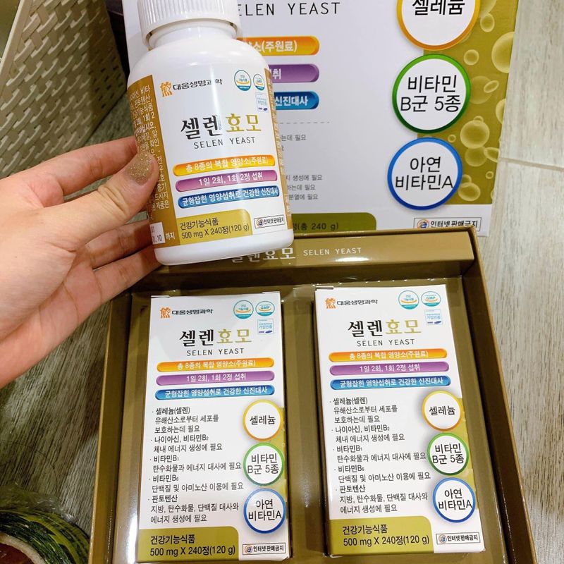 Viên uống vitamin hỗ trợ tăng cân Daewoong Selen Yeast ảnh 1