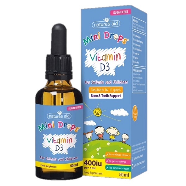 Vitamin D3 400IU Natures Aid ảnh 1