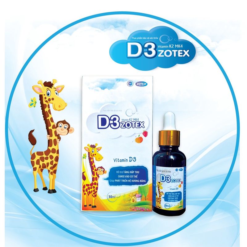 Vitamin D3 K2 MK4 Zotex ảnh 2