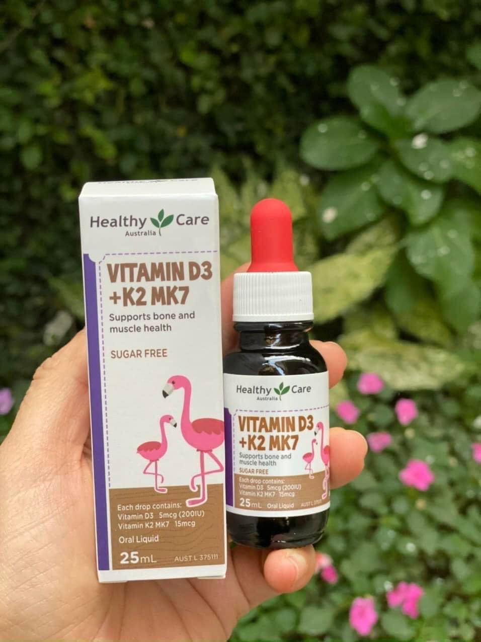 Vitamin D3 K2 MK7 Healthy Care ảnh 1