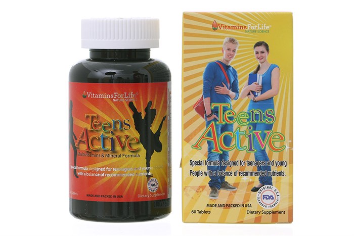Vitamins For Life Teens Active - Bổ sung vitamin và khoáng chất cho thiếu niên ảnh 2