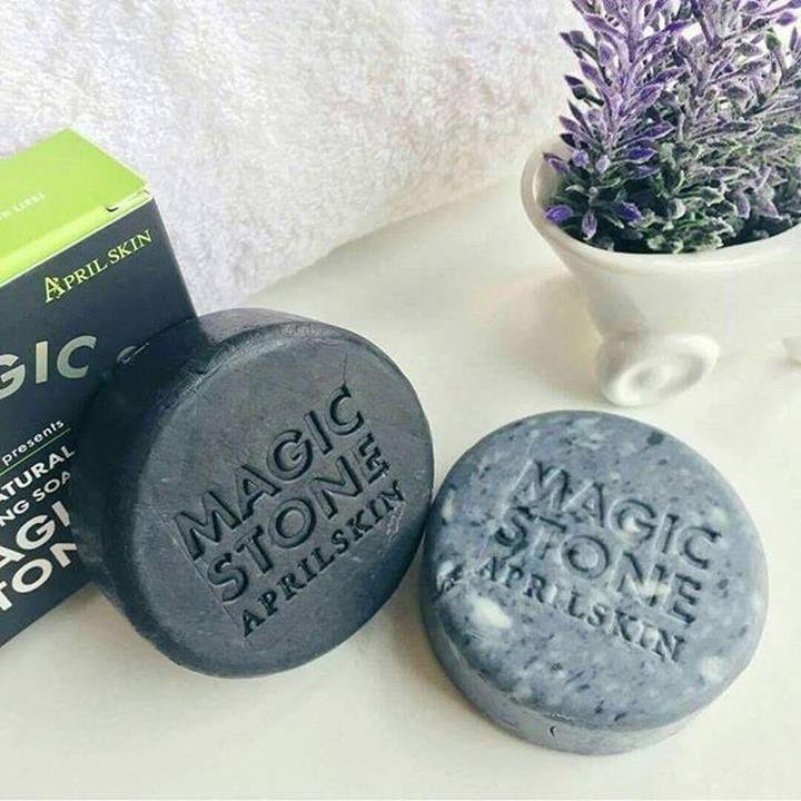 Xà Phòng Rửa Mặt Magic Stone 100% Natural Cleansing Soap ảnh 2