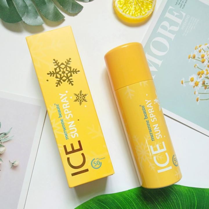 Xịt Chống Nắng Mersenne Beaute Ice Sun Spray SPF50+/PA++++ ảnh 2